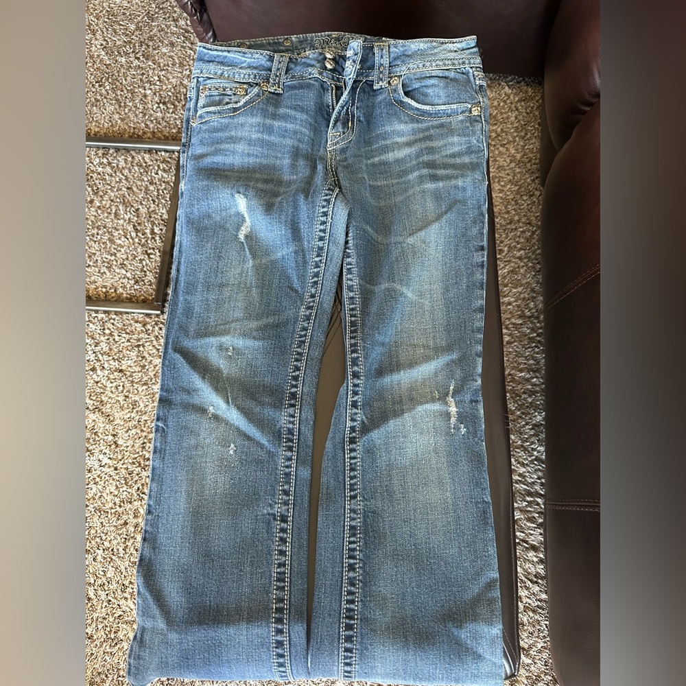 Miss Me Light Blue Straight Jeans JPW5069-3